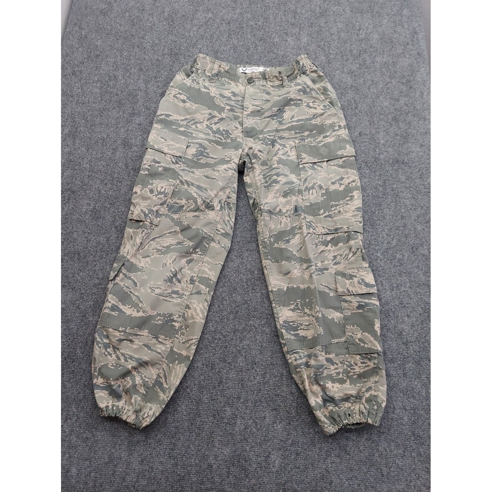 US AirForce Pants Mens 28S‎ Camo Cargo Military Utility Outdoor Ripstop Jogger